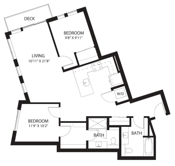 Vela Apartments E3 Floor Plan