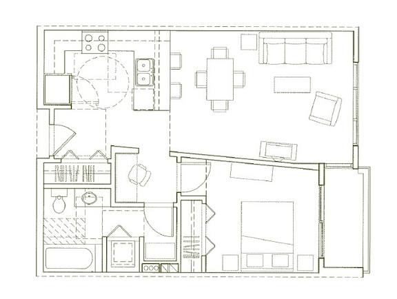 Eden Hill Apartments in Seattle, Washington A3 Floor Plan