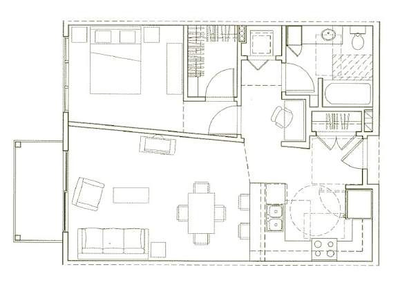 Eden Hill Apartments in Seattle, Washington A6 Floor Plan