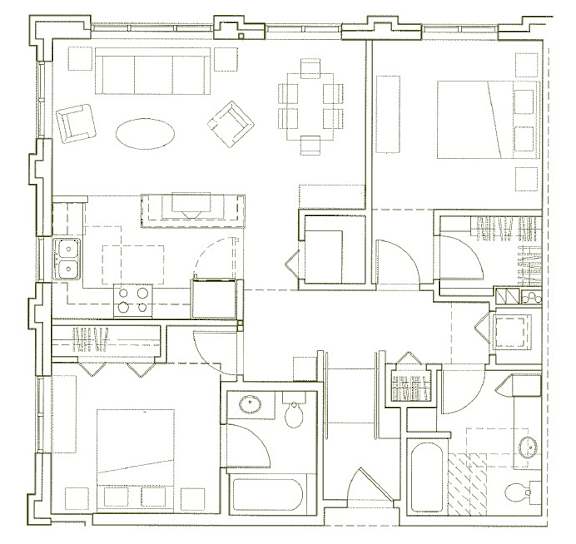 Eden Hill Apartments in Seattle, Washington B5 Floor Plan