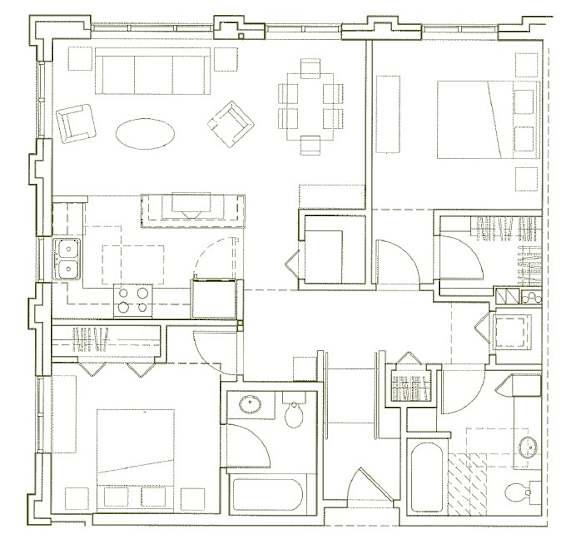 Eden Hill Apartments in Seattle, Washington B7 Floor Plan