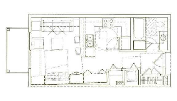 Eden Hill Apartments in Seattle, Washington Studio Floor Plan