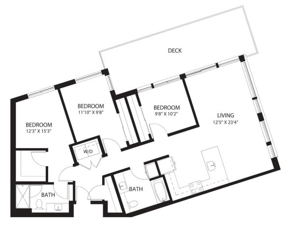 Vela Apartments F1 A Floor Plan