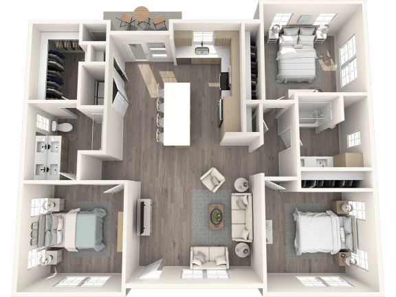Solace Apartments F1 Cottage Floor Plan