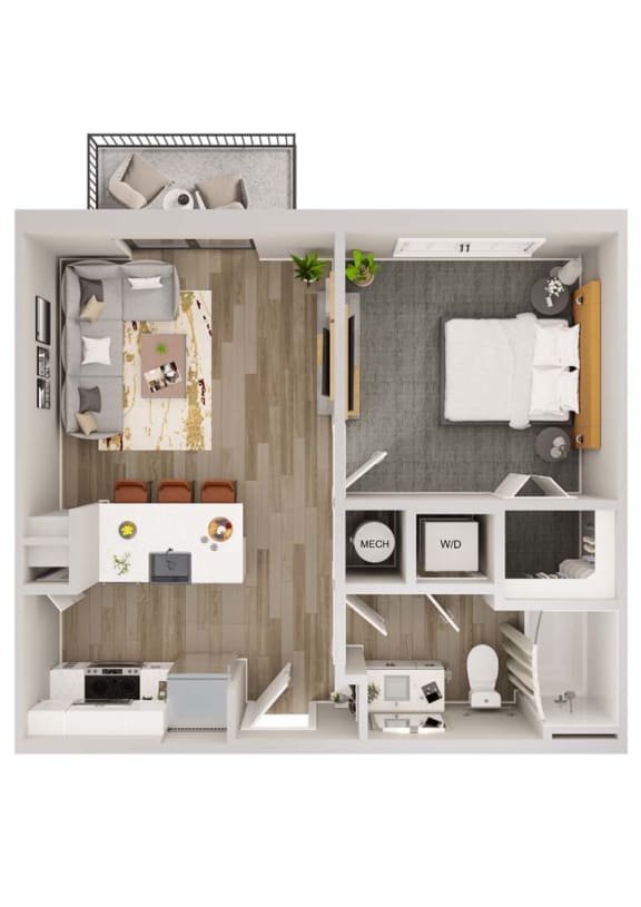 Lenox Bayside A1 Floor Plan