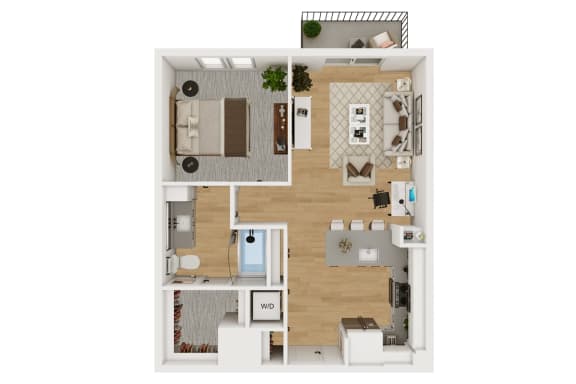 A3 Floor Plan at Lenox Burnet, Texas, 78757