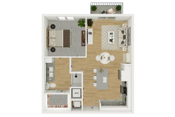 A4 Floor Plan at Lenox Burnet, Austin, TX 78757