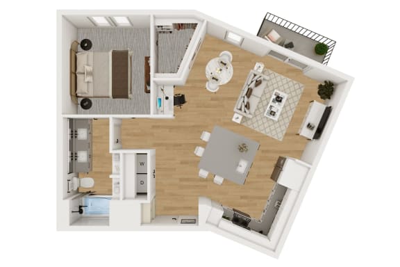 A8 Floor Plan at Lenox Burnet, Austin, TX 78757