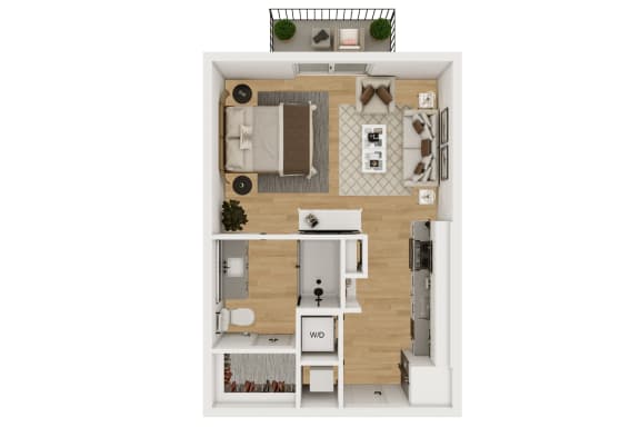 S1 Floor Plan at Lenox Burnet, Austin Texas