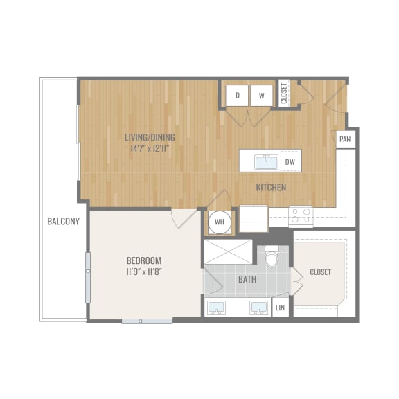 Lyra on McKinney A6 Floor Plan