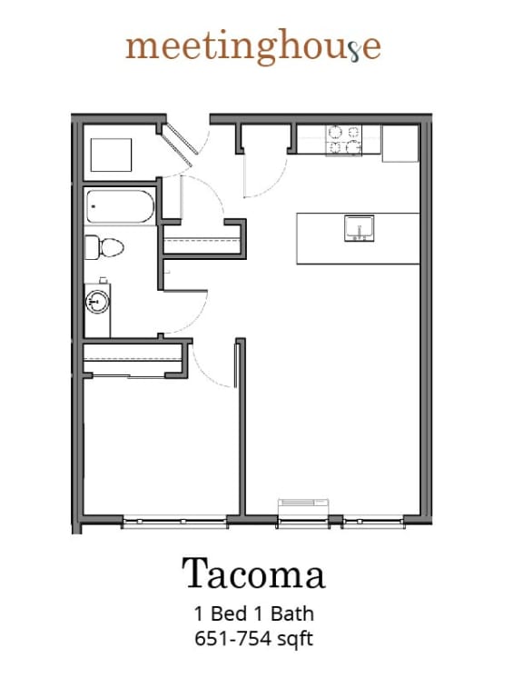 Meetinghouse Apartments Tacoma Floor Plan