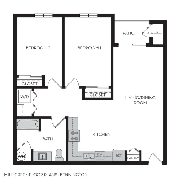 Mill Creek Apartments Bennington Floor Plan