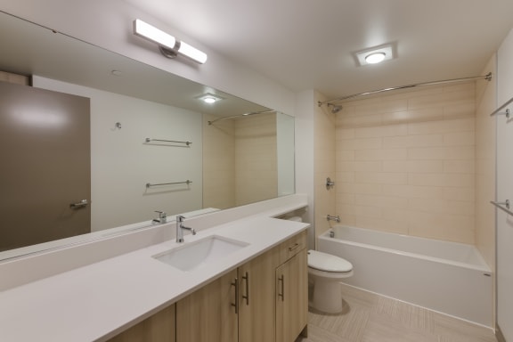 VODA Apartments Model bathroom