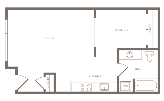 1 bedroom 1 bathroom C at Wilcox, Washington