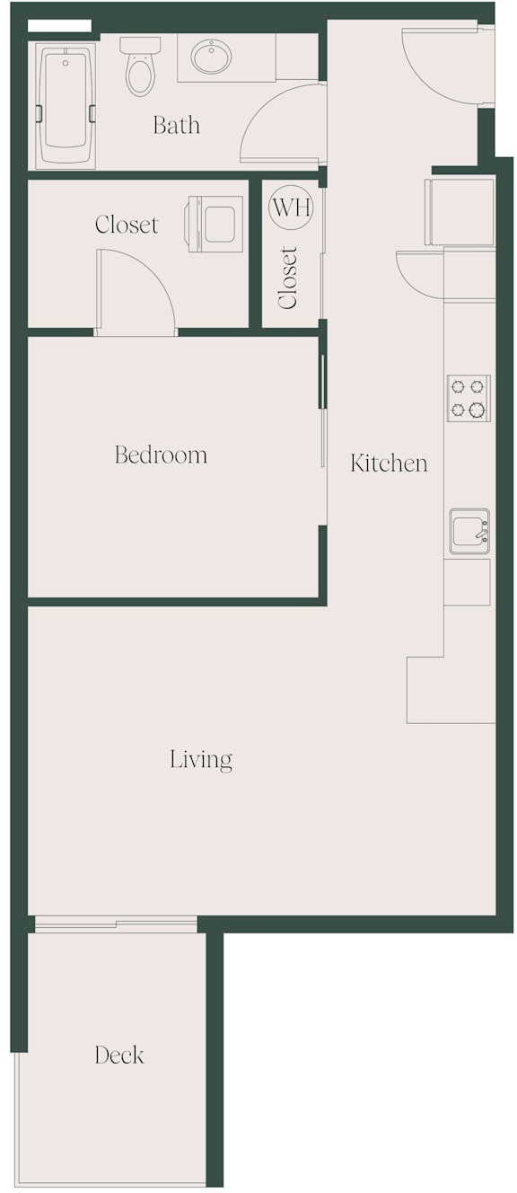 1Bed1Bath_E at Cru at Willows Apartments, Redmond, 98052