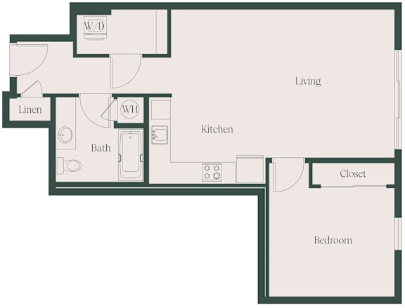 1Bed1Bath_I at Cru at Willows Apartments, Redmond, Washington