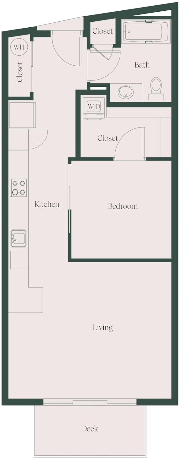 1B1B_A at Cru at Willows Apartments, Redmond
