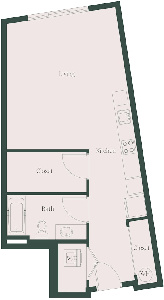 Studio_02A at Cru at Willows Apartments Apartments, Redmond, 98052