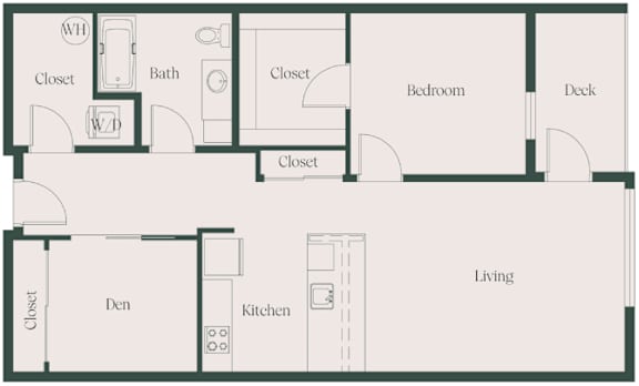 1B1B_F at Cru at Willows Apartments, Redmond, 98052