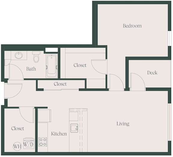 1B1B_E at Cru at Willows Apartments, Redmond