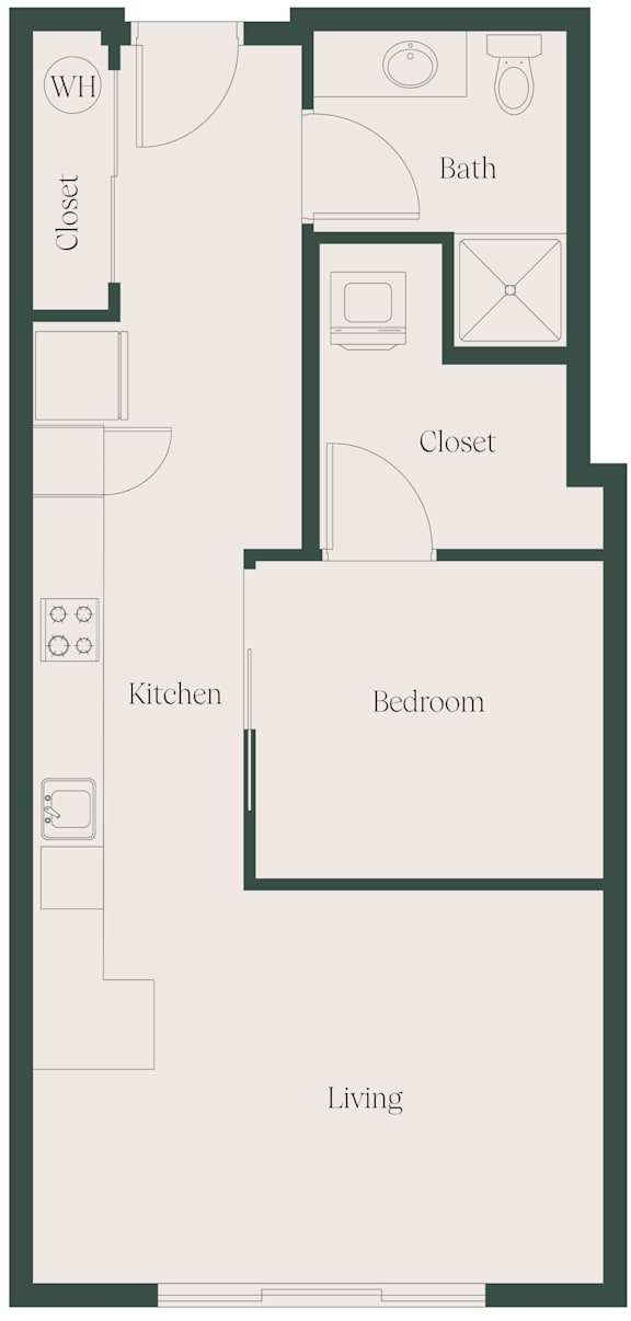 1B1B_C at Cru at Willows Apartments, Washington