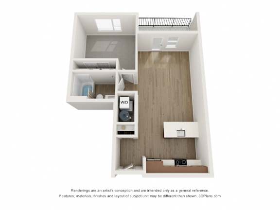 The Donovan Apartments in Lee's Summit, Missouri One Bedroom Floor Plan