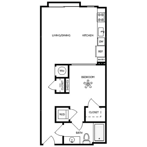 Axis Midtown Apartments in Atlanta, Georgia Penthouse Floor Plan