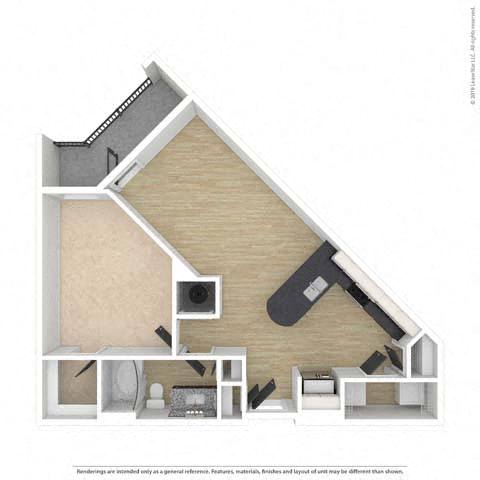 A cutaway view of a modern house showing the interior layout.