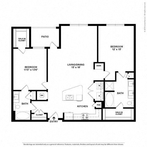 A black and white floor plan of a house with labeled rooms.