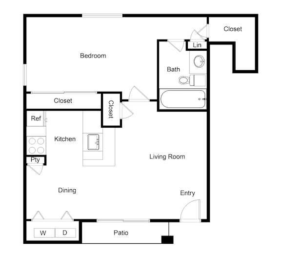 A8 Floor Plan at Palencia Apartments, Dallas, TX