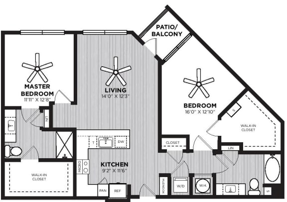 Alton Optimist Park Apartments Peddler Floor Plan