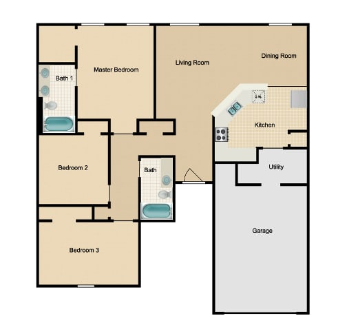 Floor Plans of Plainview Vistas in Plainview, TX