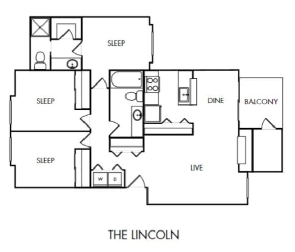 Ridgetop Apartments Lincoln Floor Plan