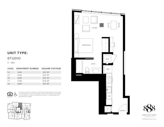 A black and white image of a floor plan for an apartment.