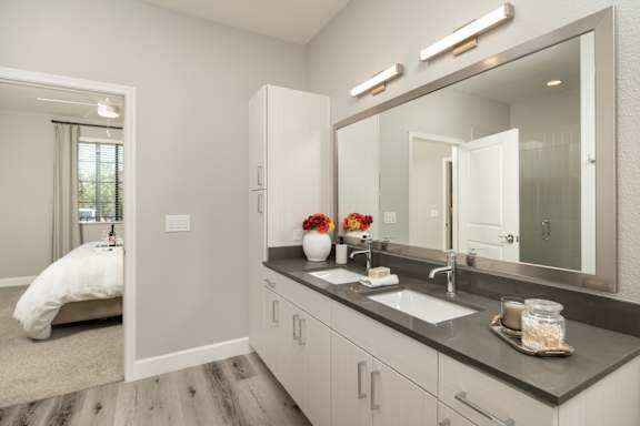 Spire Deer Valley Apartments in Phoenix, Arizona Bathroom with Double Vanity