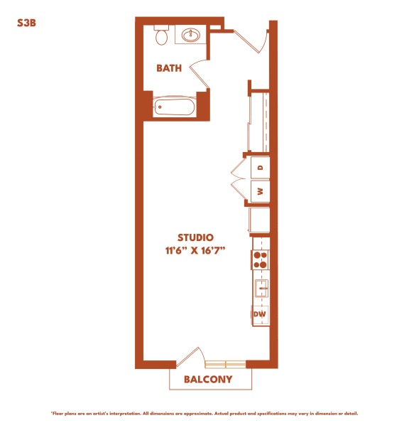 Strata S3B 2D Floor Plan