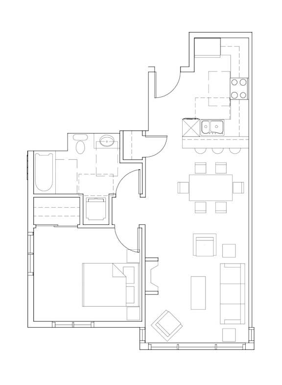 Sweetbriar Apartments in Seattle, Washington A3 Floor Plan