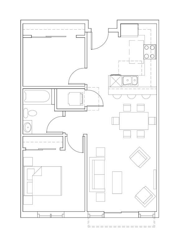 Sweetbriar Apartments in Seattle, Washington A6 Floor Plan