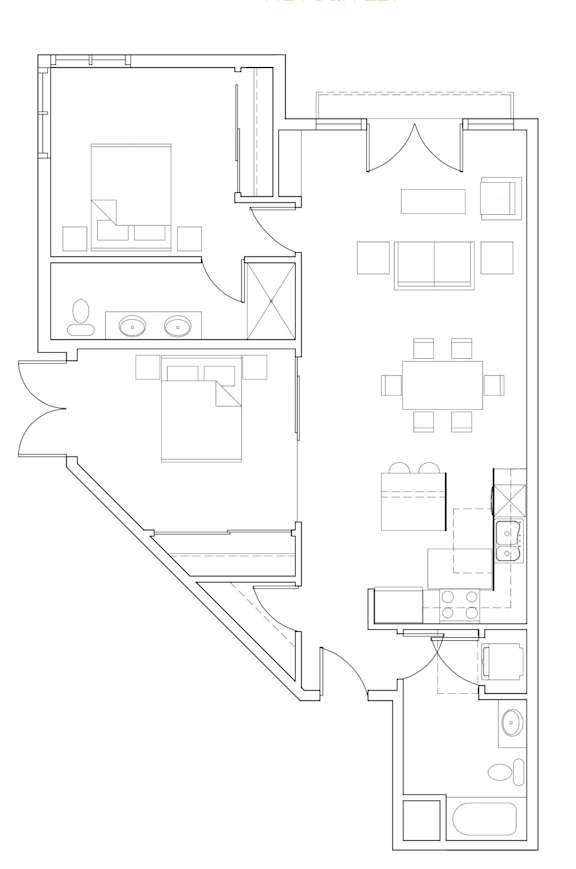 Sweetbriar Apartments in Seattle, Washington B3 Floor Plan