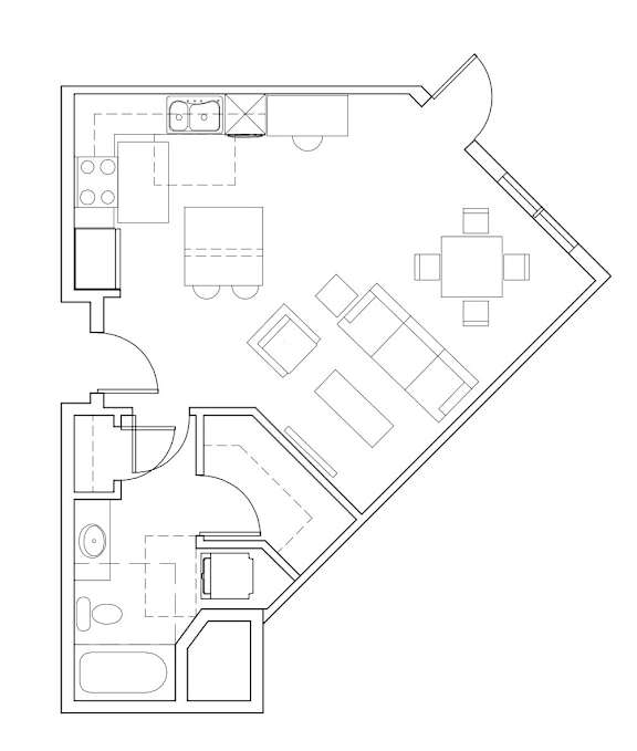 Sweetbriar Apartments in Seattle, Washington S3 Floor Plan