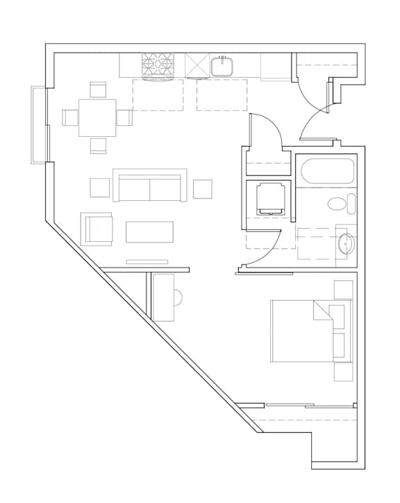 Sweetbriar Apartments in Seattle, Washington A2 Floor Plan