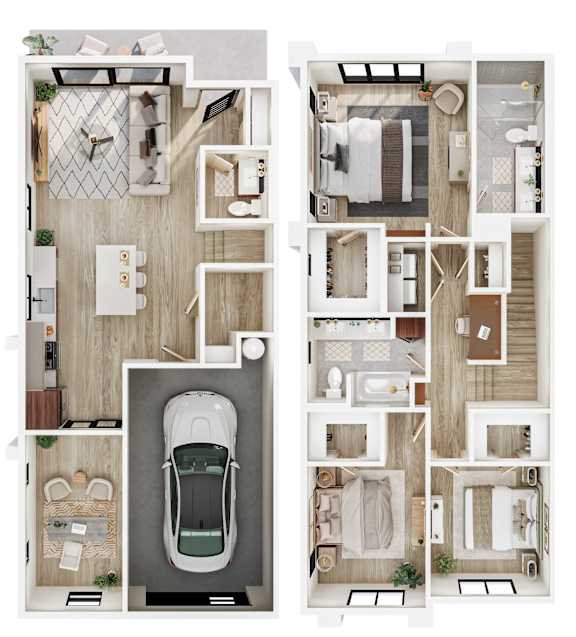56th at Arcadia New Homes in Phoenix, Arizona 3x2.5 C Floor Plan