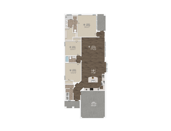 Cottages at the Realm The Alexander Floor Plan