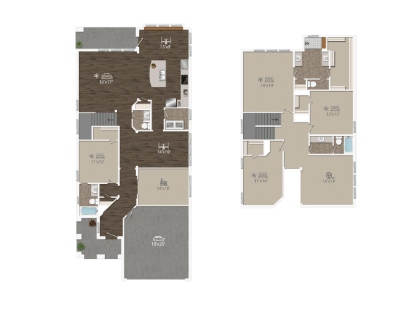 Cottages at the Realm The Arthur Floor Plan
