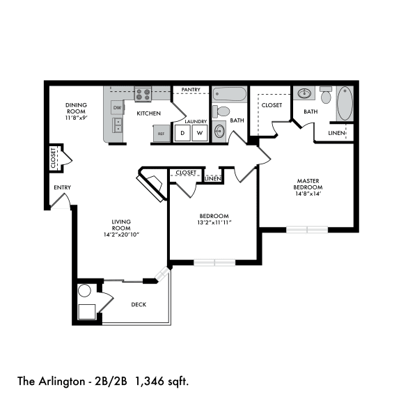 The Crossings at Chapel Hill Arlington Floor Plan