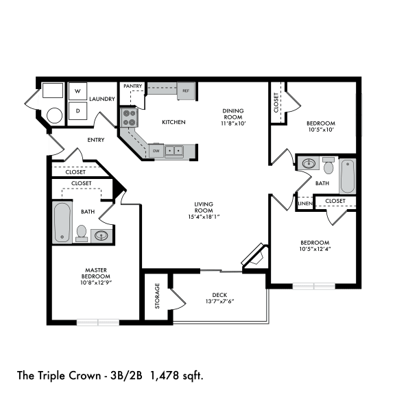 The Crossings at Chapel Hill Triple Crown Floor Plan