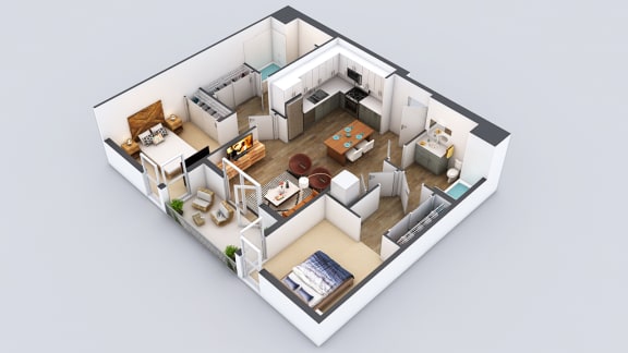 The Fifty Five Fifty B1 Floor Plan
