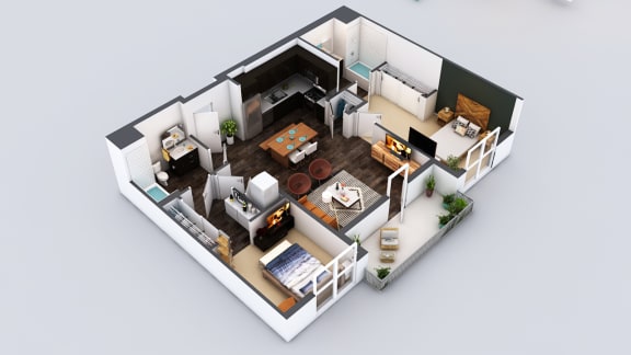 The Fifty Five Fifty B3 Floor Plan