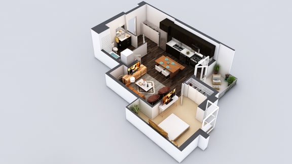 The Fifty Five Fifty Apartments in Los Angeles, California A13 Floor Plan