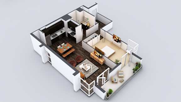The Fifty Five Fifty Apartments in Los Angeles, California A7 Floor Plan